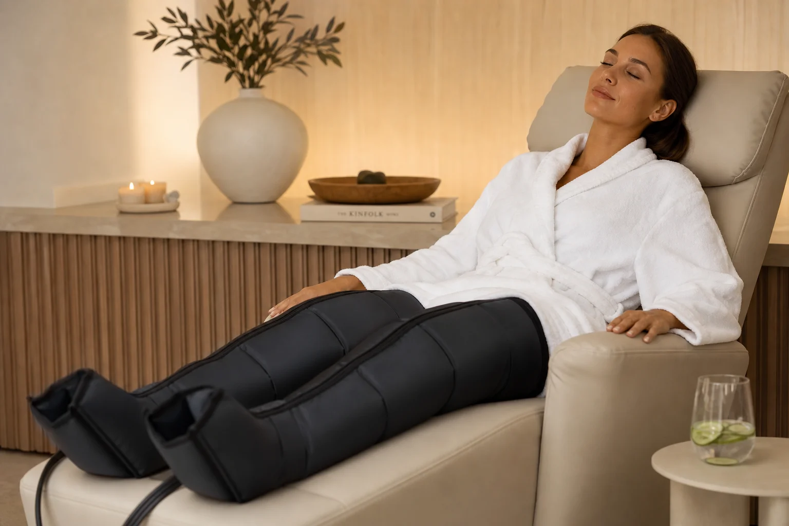 Compression boot therapy at Chill N Out Lakeland
