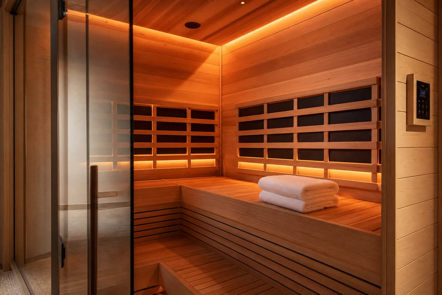Infrared sauna room at Chill N Out Lakeland